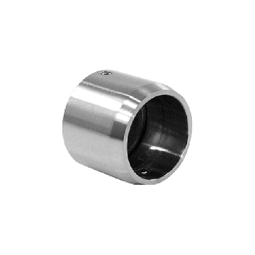 Wandbefestigung für Rohr 33,7 mm fest Edelstahl matt geschliffen