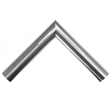 Schweißhaken 90° Ø 33,7 x 2 mm Edelstahl matt geschliffen