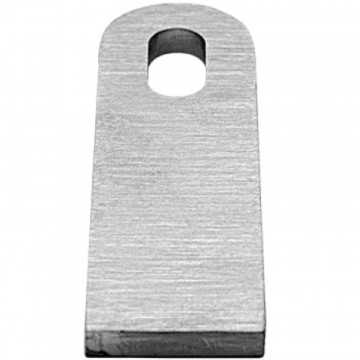 Schweißfahne 100 x 30 x 6 mm Edelstahl matt poliert