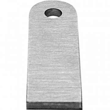 Schweißfahne 100 x 30 x 6 mm Edelstahl matt poliert