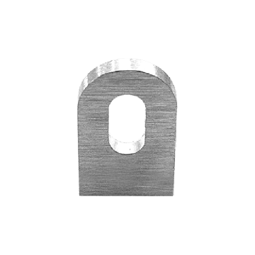 Anschweißlasche 30 x 30 x 6 mm Edelstahl matt poliert