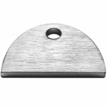 Anschweißlasche 60 x 40 x 5 mm Edelstahl matt poliert