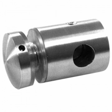 Glasadapter bol Ã˜ 30 mm gat Ã˜ 12 mm RVS-304 mat geslepen Edelstahl-304
