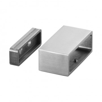 Wandflansch für Rohr 60 x 20 x 2,0 mm fest Edelstahl matt geschliffen Modell 4504