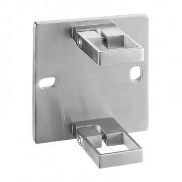 Balusterträgerhülse 40 x 40 mm Edelstahl matt geschliffen Modell 0554