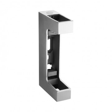 Balusterhalter rechteckig 60 x 30 mm Edelstahl matt poliert Modell 4558