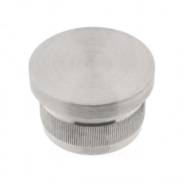 Eindkap vlak voor buis 28 mm RVS-316 mat geslepen Edelstahl-316