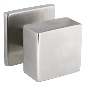 Haustürknauf quadratisch, Edelstahl