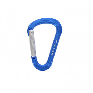Karabinerhaken 12 x 117 mm blau Aluminium
