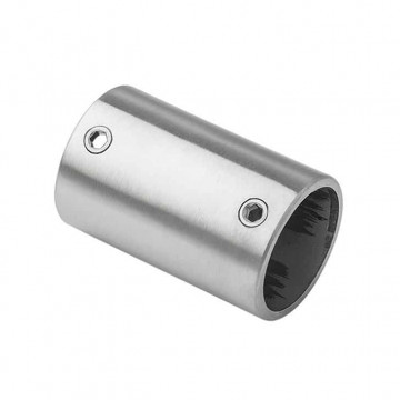 Rechte koppeling voor buis 28 mm RVS-316 mat geslepen Edelstahl-316