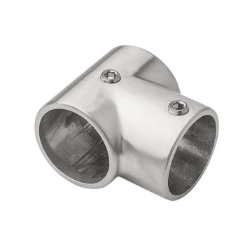 T-koppeling kort voor buis 28 mm RVS-316 mat geslepen Edelstahl-316