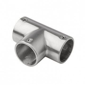 T-koppeling lang voor buis 42,4 mm RVS-316 mat geslepen Edelstahl-316