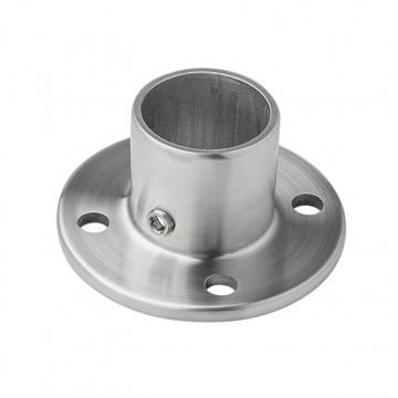 Voetplaat voor buis 42,4 mm RVS-316 mat geslepen Edelstahl-316