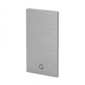 Endkappe Easy Glass Smart, Montage von oben, 116,5 x 63,5 mm, Modell 8212, Aluminium (eloxiert)