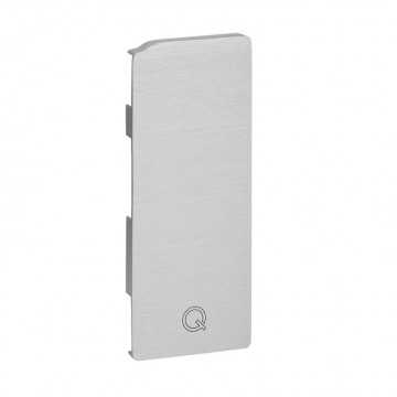 Endkappe Easy Glass Slim, seitliche Montage, 129 x 52 mm, Modell 6734, Edelstahl