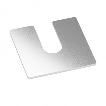 Füllplatte Easy Glass Smart, Dicke 3,0 mm, Modell 8216, Aluminium (unbehandelt)