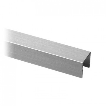 Glaskantenschutz für Glasstärke 16,76 - 17,52 mm Modell 6944 Aluminium (eloxiert)