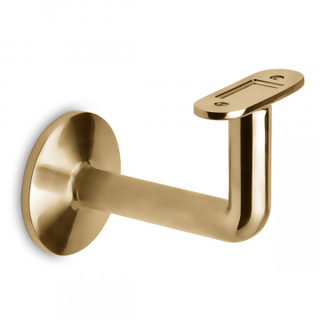 Handlaufstütze Regina Messing matt Design