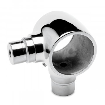 Kugelrohrverbinder mit 2 Abzw. 90° Rochella Chrom Design Material Edelstahl 25,4 mm (1")