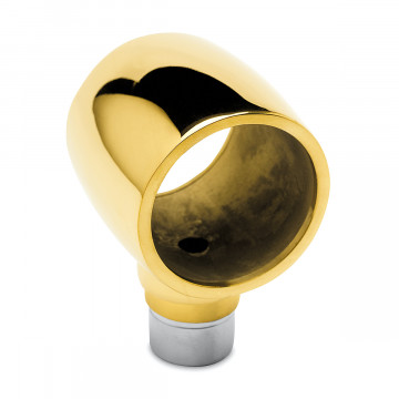 Kugelrohrverbinder mit 1 Abzw. 90° Daniella Messing Design 25,4 mm (1")