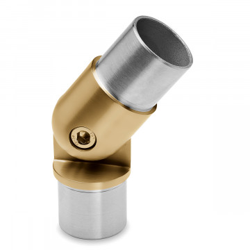 Rohrverbinder variabel Agenieta Messing matt Design 38,1 mm (1,5")
