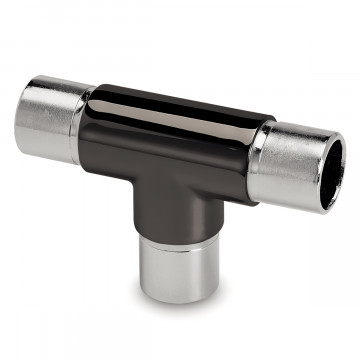 Rohrverbinder T Ceress Schwarz Design 38,1 mm (1,5")