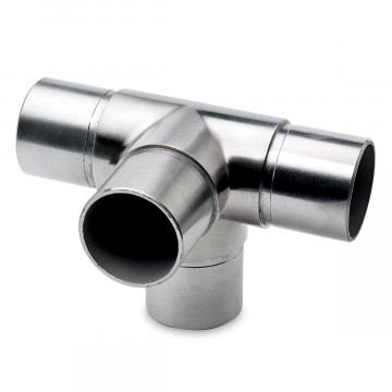 Rohrverbinder T mit 1 Abzw. 90° Armande Edelstahl Design Material Zamak 25,4 mm (1")