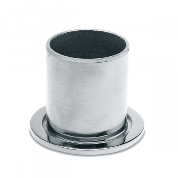 Rohrbefestigungshülse Berb Chrom Design Material Edelstahl 19,0 mm