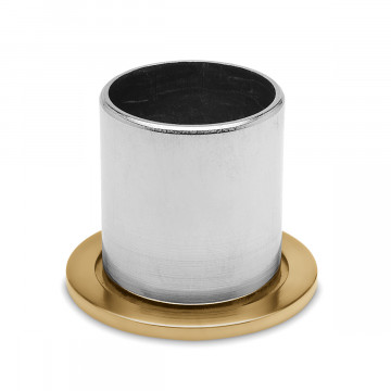 Rohrbefestigungshülse Berb Messing matt Design 38,1 mm (1,5")