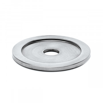 Rosette mit Bohrung 10 mm Eolia 38,1 mm (1,5") Chrom Design Material Edelstahl