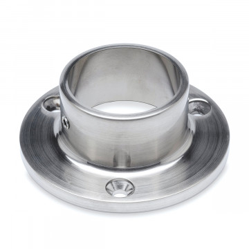 Wand- und Bodenflansch Wally 19,0 mm Edelstahl Design Material Edelstahl