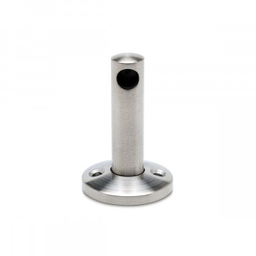 Endstütze für Holzmontage Erica 6 mm Edelstahl Design Material Zamak