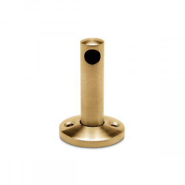 Endstütze für Holzmontage Erica 6 mm Messing matt Design