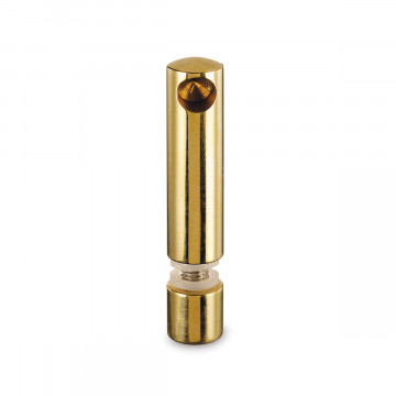Endstütze für Glasmontage Trine 6 mm Messing Design