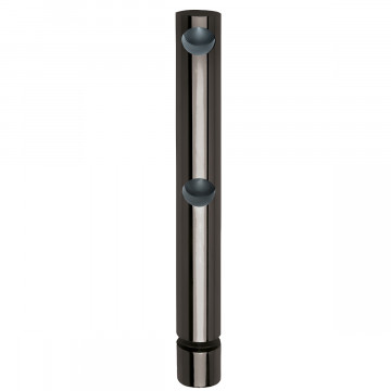 Doppelte Endstütze für Glasmontage Sabine 10 mm Schwarz Design