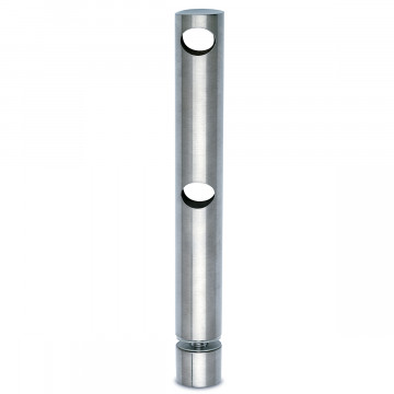 Doppelte Mittelstütze für Glasmontage Finnja 10 mm Edelstahl Design Material Zamak