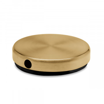 Zier-Abschlussscheibe Xenia Messing matt Design 19,0 mm