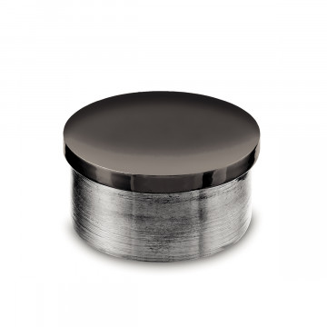 Endkappe flach Eike Schwarz Design 38,1 mm (1,5")