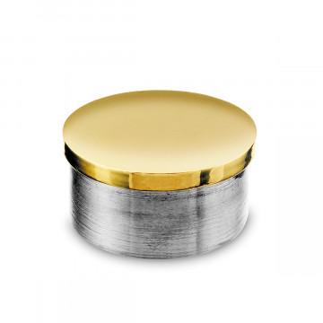 Endkappe flach Eike Messing Design 50,8 mm (2")