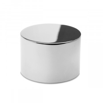 Aufsteck-Endkappe flach Nelly Chrom Design Material Edelstahl