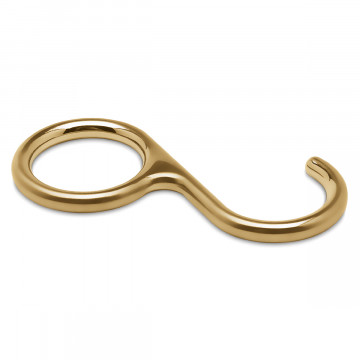 Relinghaken Cyanne Messing matt Design 19,0 mm