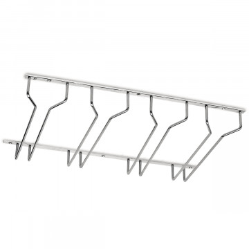 Gläserhalter für breite Gläser Afton 300 mm Chrom Design Material Edelstahl