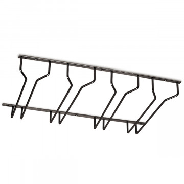 Gläserhalter für breite Gläser Afton 300 mm Schwarz Design