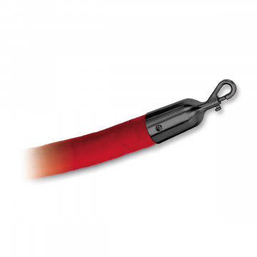 Seil mit Samtüberzug und Haken Elsebeth rot Schwarz Design
