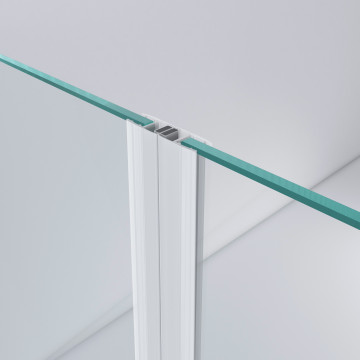 Magnetdichtung 180° für Glastür Pukki transparent 6 - 8 mm
