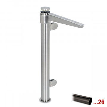 Pfosten Nora Endpfosten rechts 25,4 mm (1") Schwarz Design