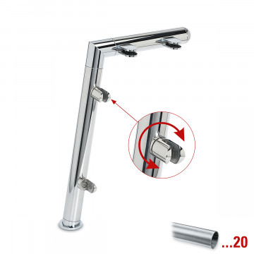 Pfosten Estelie Endpfosten links 25,4 mm (1")