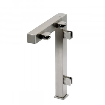 Pfosten Alide Endpfosten rechts 20 x 20 mm Schwarz Design