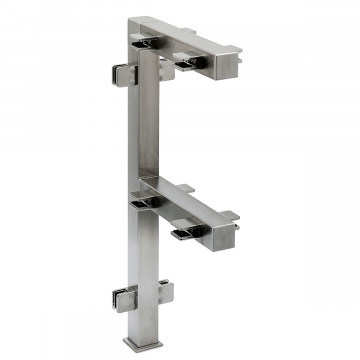 Pfosten Tieneke Mittelpfosten 20 x 20 mm Schwarz Design