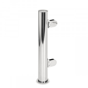 Pfosten Ruth Endpfosten links 25,4 mm (1") Chrom Design Material Zamak